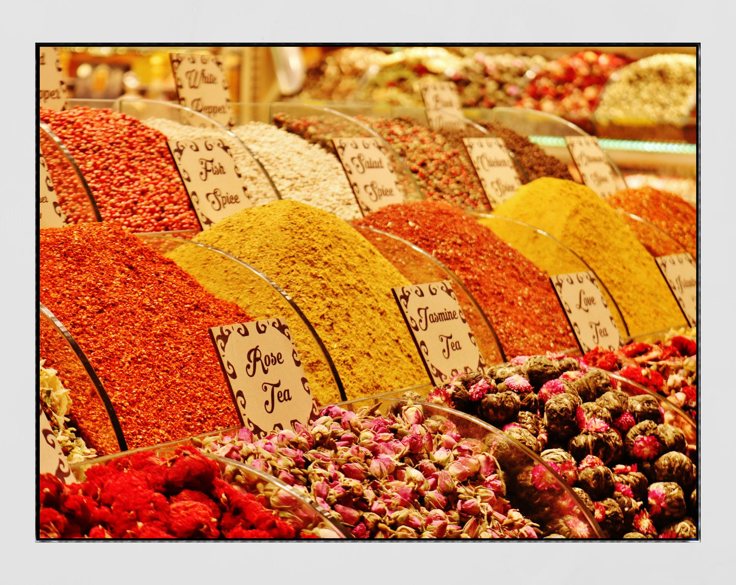 Turkey Spice Bazaar Istanbul Food Colourful Middle East Photography Print