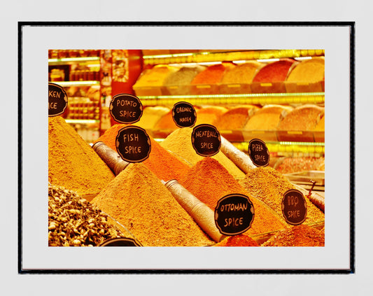 Turkey Spice Bazaar Istanbul  Colourful Middle East Photography Print