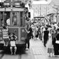 Istanbul Taksim Tram Black And White Street Photography Print Poster