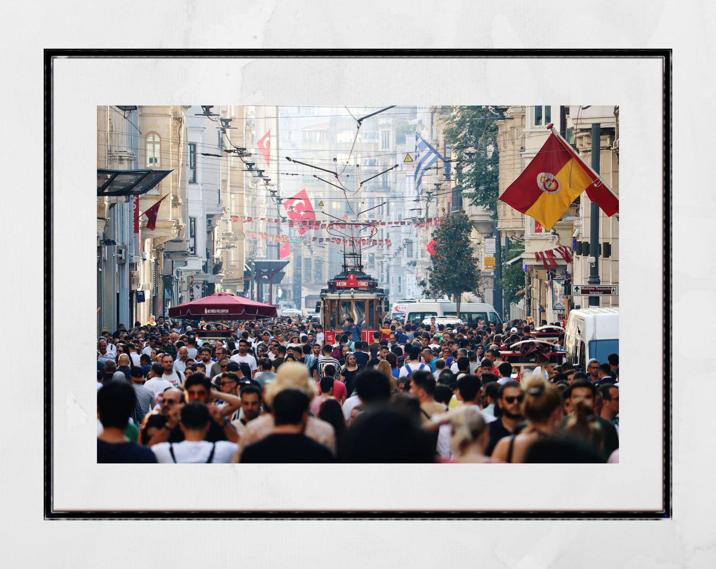 Istanbul Taksim Tram Street Photography Print Wall Decor