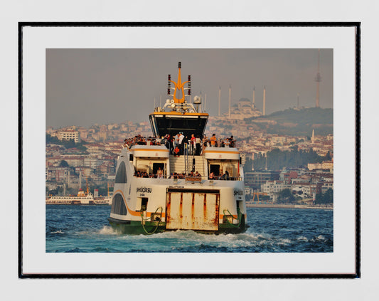 Istanbul Eminönü Ferry Photography Print Wall Art