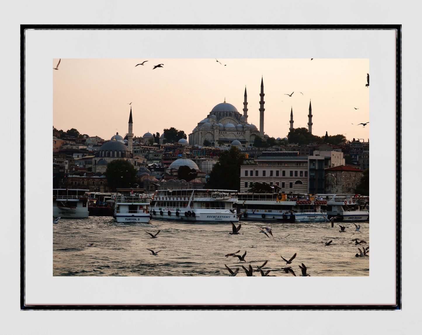 Istanbul Süleymaniye Mosque Eminönü Photography Print Poster