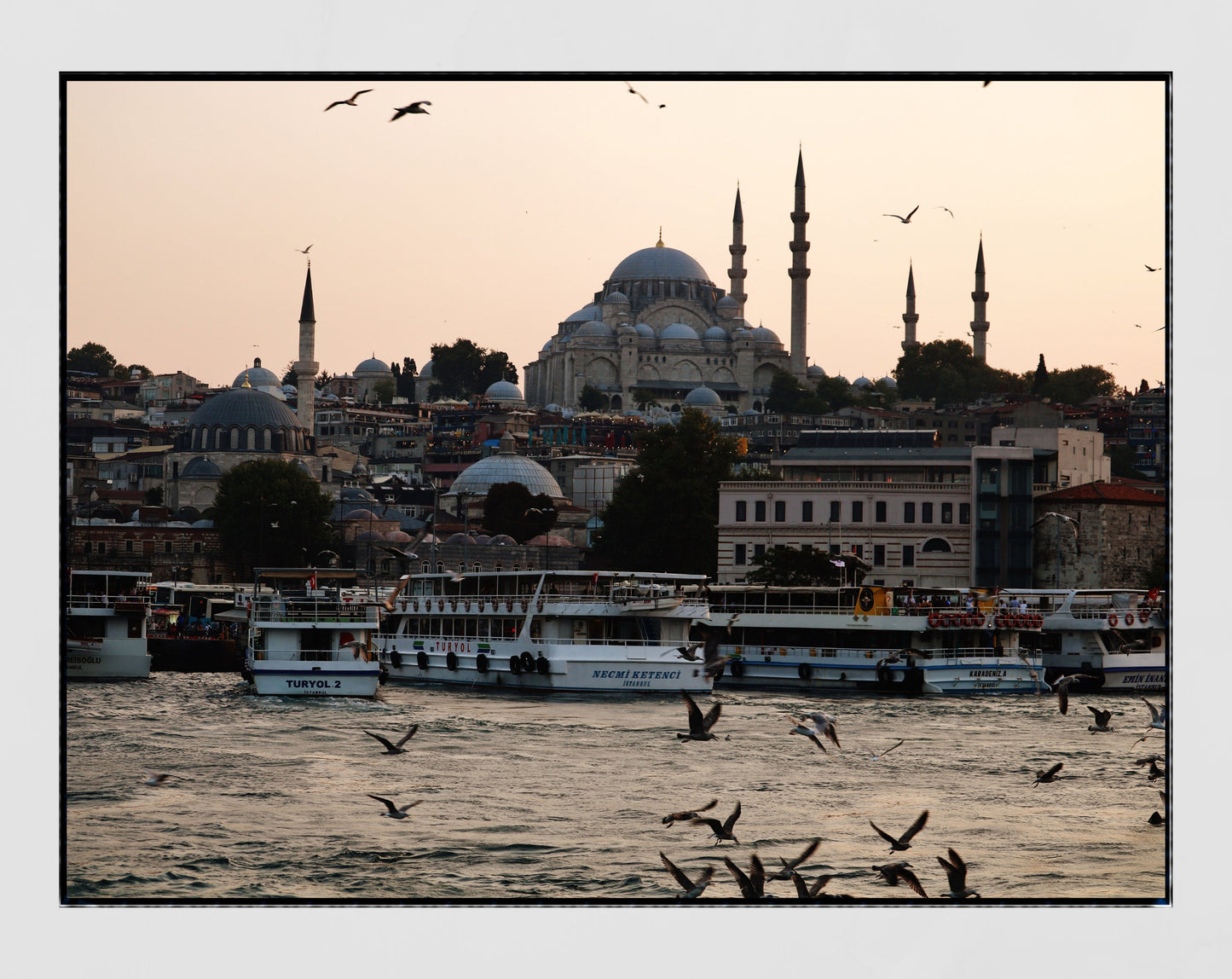 Istanbul Süleymaniye Mosque Eminönü Photography Print Poster