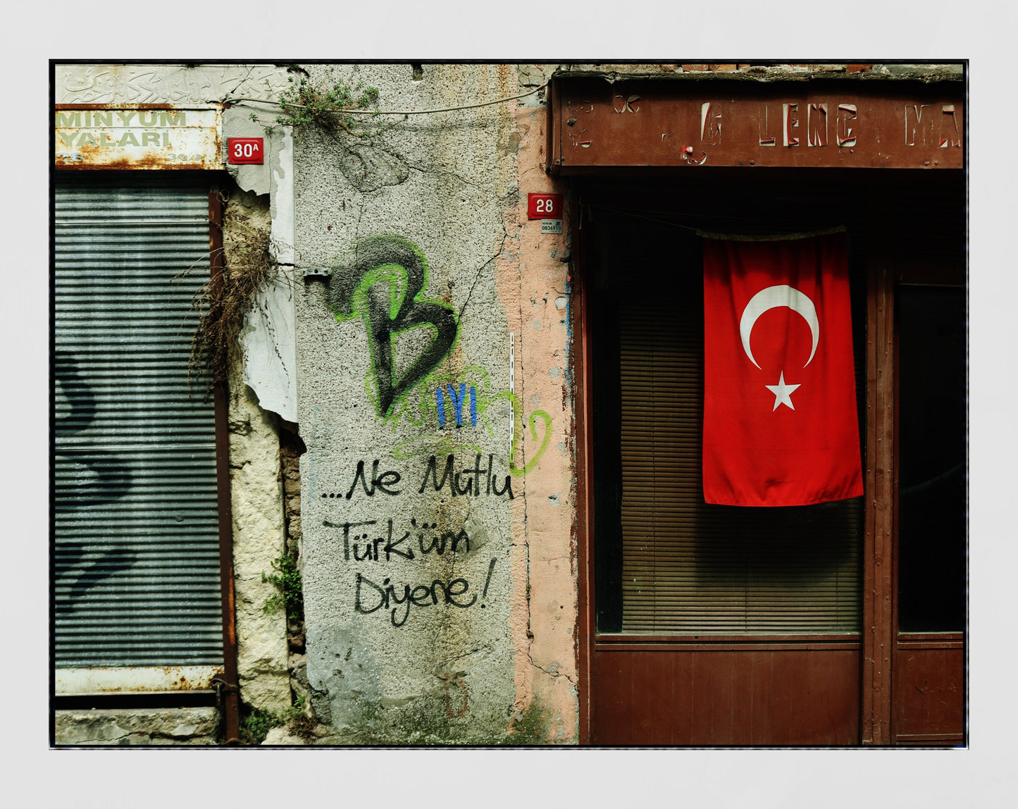 Turkey Decor Istanbul Turkish Street Graffiti Photography Print