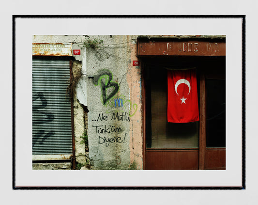 Turkey Decor Istanbul Turkish Street Graffiti Photography Print