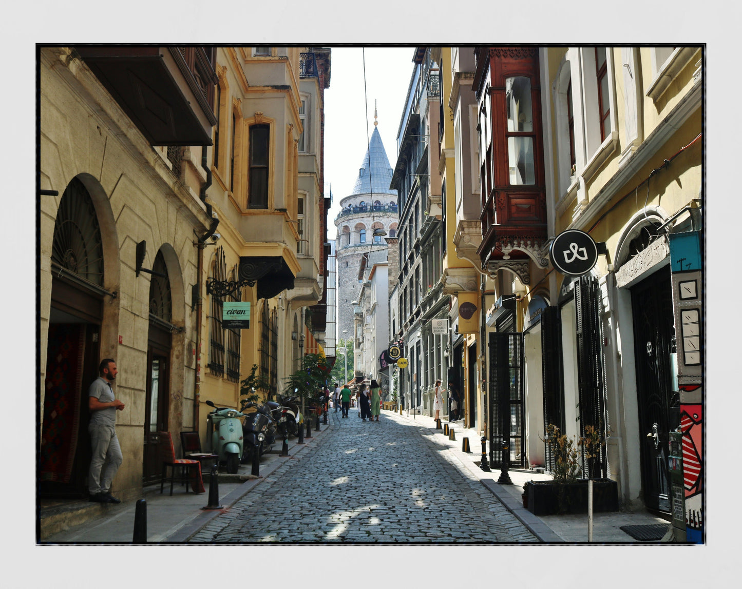 Istanbul Poster Galata Tower Art Photography