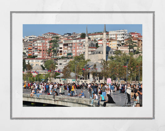 Istanbul Uskudar Fishing Photography Print