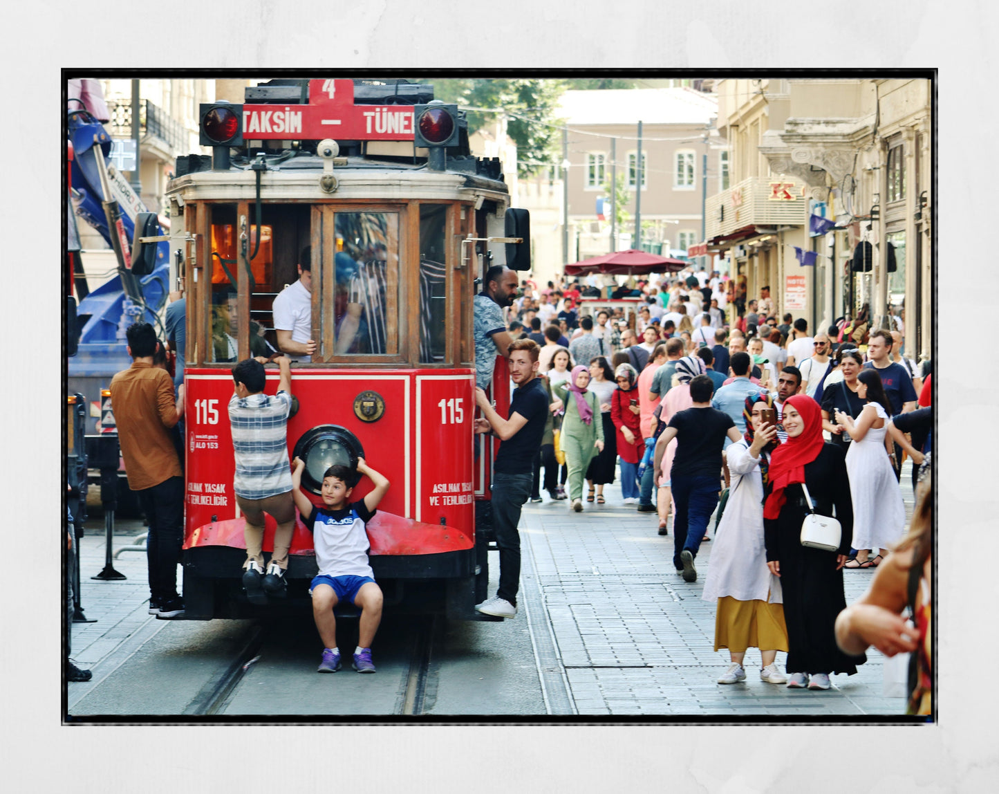Istanbul Taksim Tram Photography Print Poster