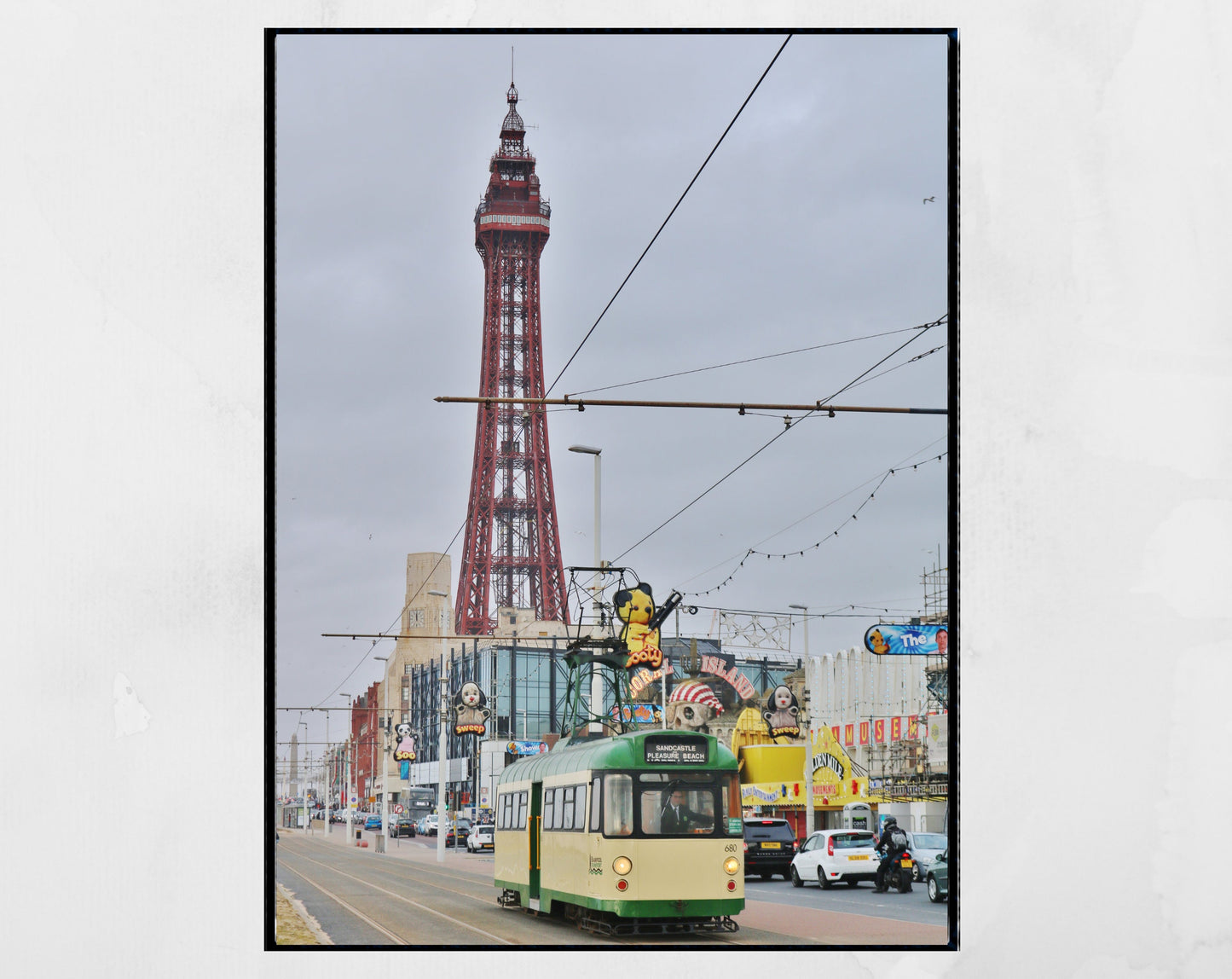 Blackpool Photography Print Blackpool Tower Tram Poster