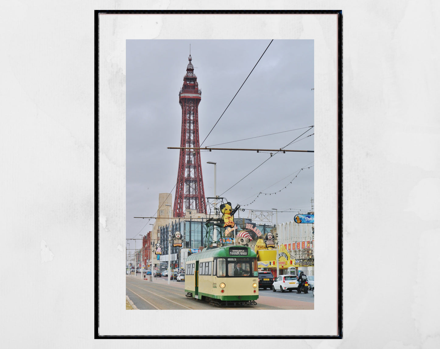 Blackpool Photography Print Blackpool Tower Tram Poster