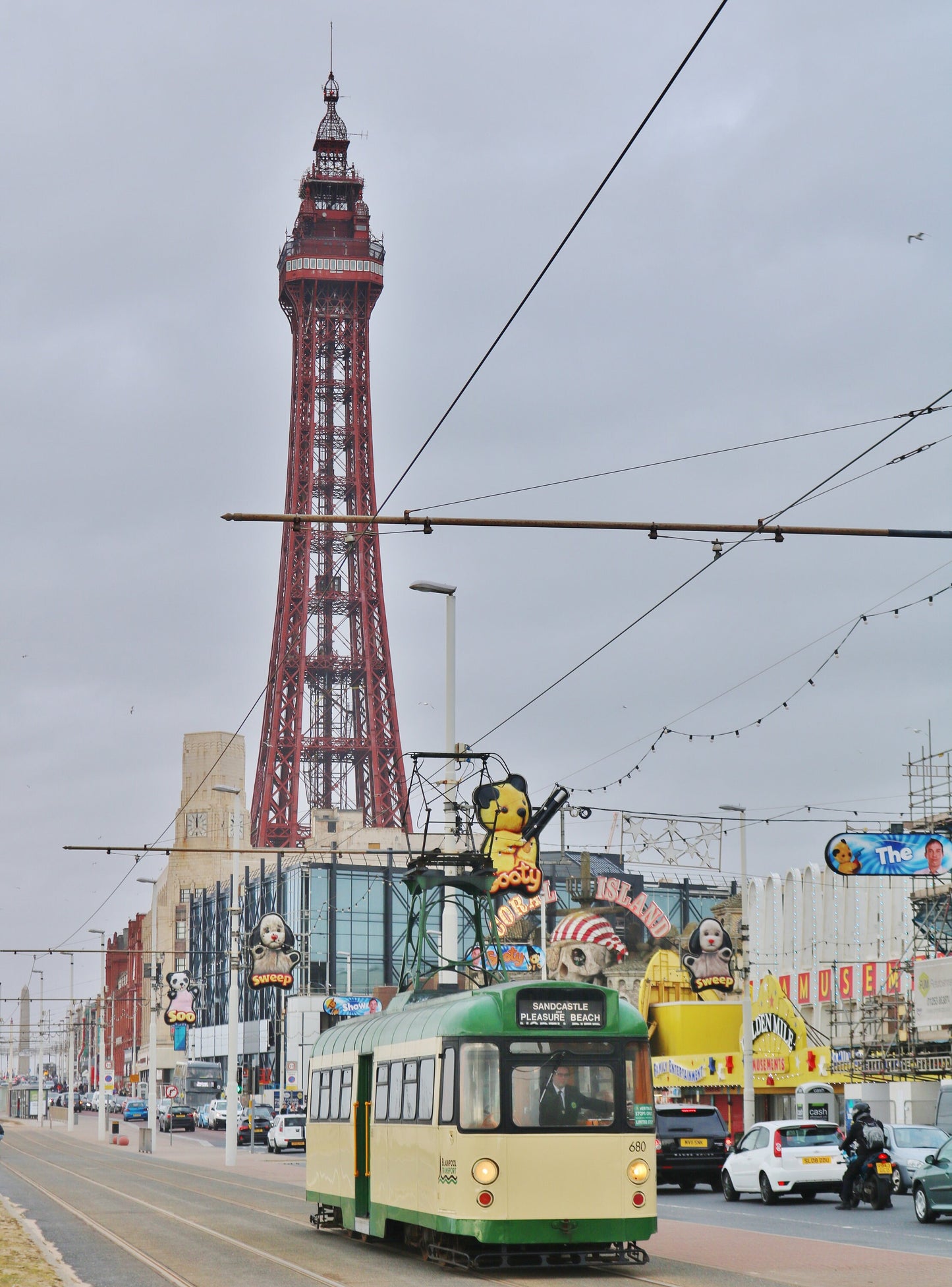 Blackpool Photography Print Blackpool Tower Tram Poster