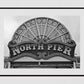 Blackpool Poster North Pier British Seaside Retro Black And White Photography Print