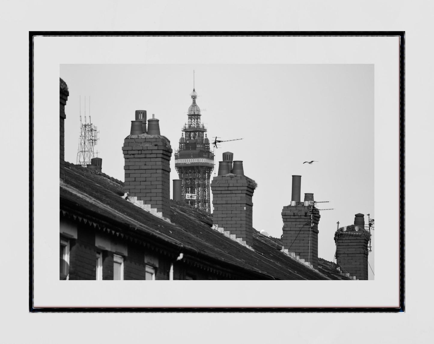 Blackpool Photography Print Blackpool Tower Black And White Poster