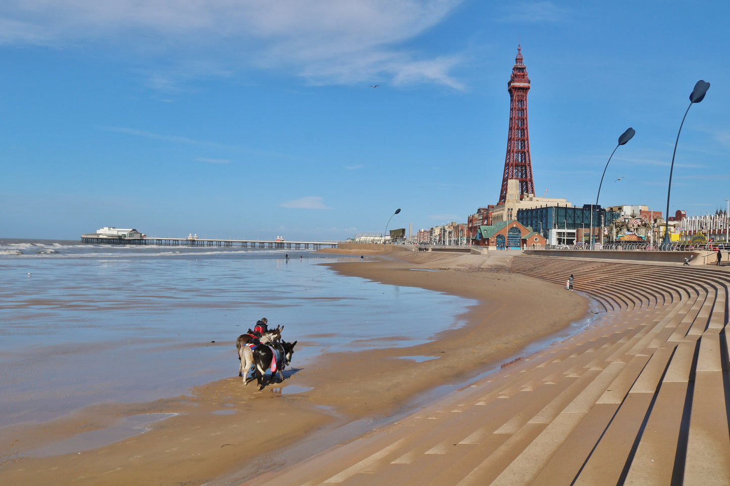 Blackpool Photography Print Blackpool Beach Donkey Ride Poster