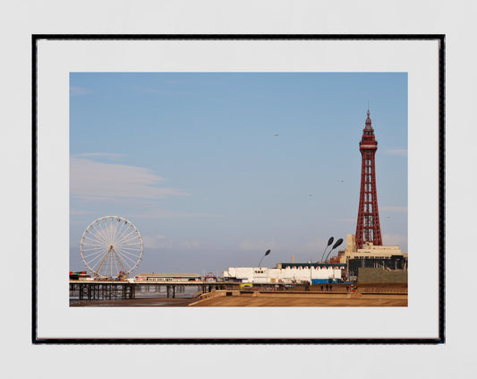 Blackpool Poster Blackpool Tower Central Pier Photography Print