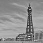 Blackpool Tower Black And White Poster Photography Print