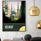 Blue Mosque Beirut Lebanon Artwork, Streets of Beirut Series
