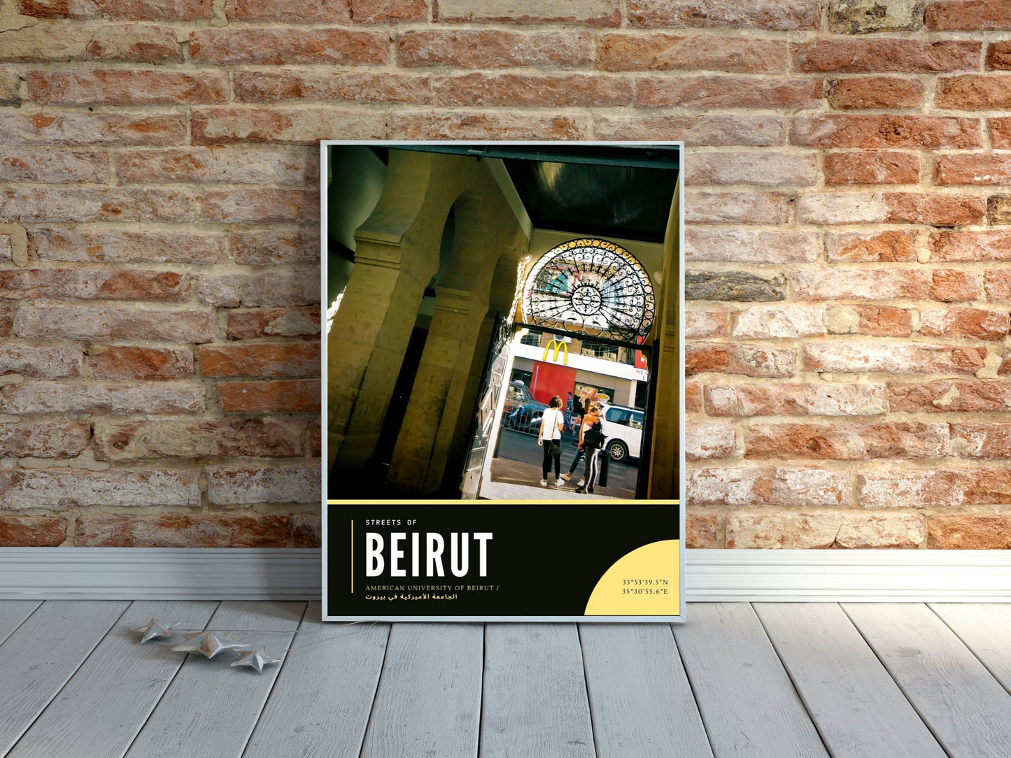 American University of Beirut Photography Poster, Streets of Hamra