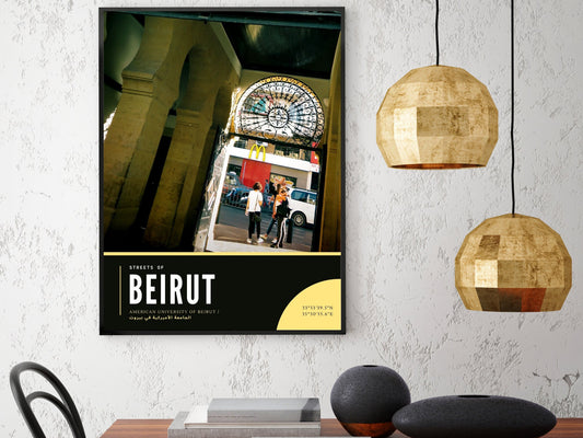 American University of Beirut Photography Poster, Streets of Hamra