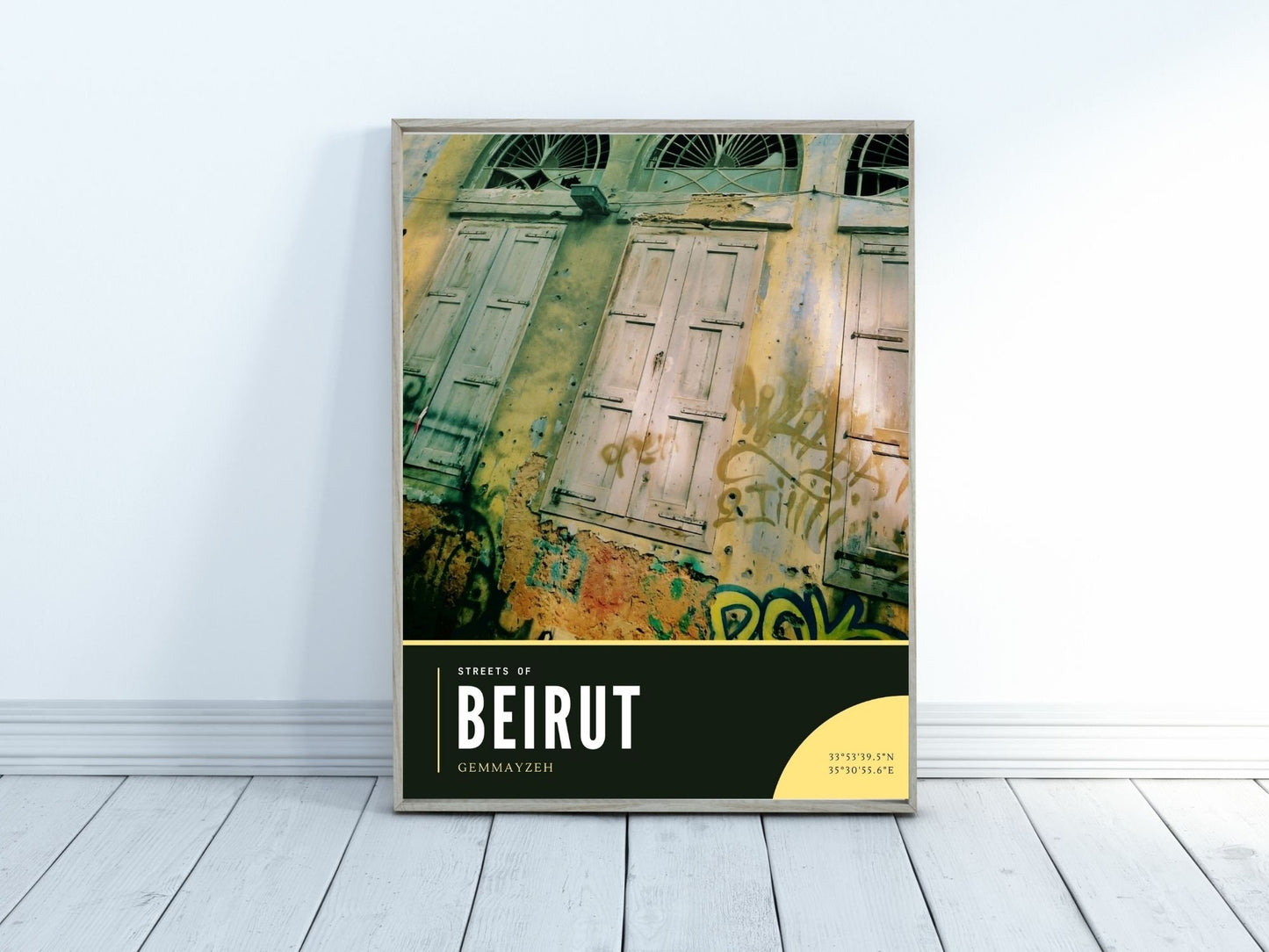 Beirut Gemmayzeh Doorway Photography Print, Streets of Beirut Photography Artwork Series