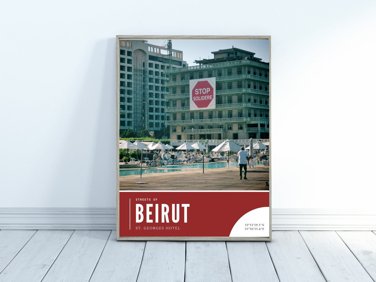 Beirut Photography St Georges Hotel Print