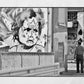 Istanbul Kadikoy Street Art Black And White Poster Photography Print