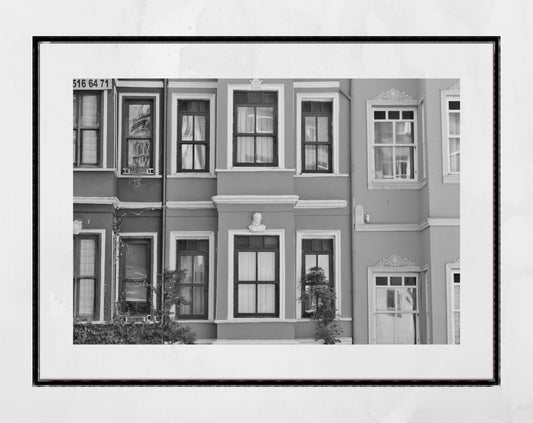 Balat Istanbul Black And White Photography Print Poster