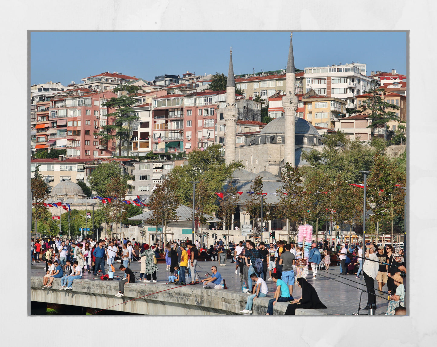 Istanbul Uskudar Fishing Photography Print