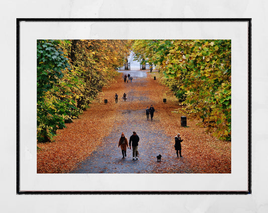 Glasgow Queen's Park Autumn Fall Photography Print Poster