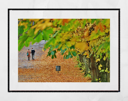 Glasgow Queen's Park Autumn Fall Foliage Photography Print Wall Art