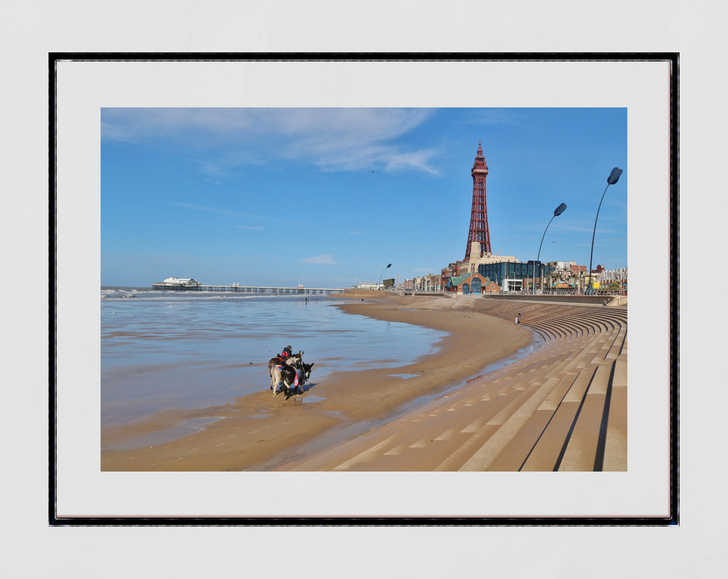 Blackpool Photography Print Blackpool Beach Donkey Ride Poster