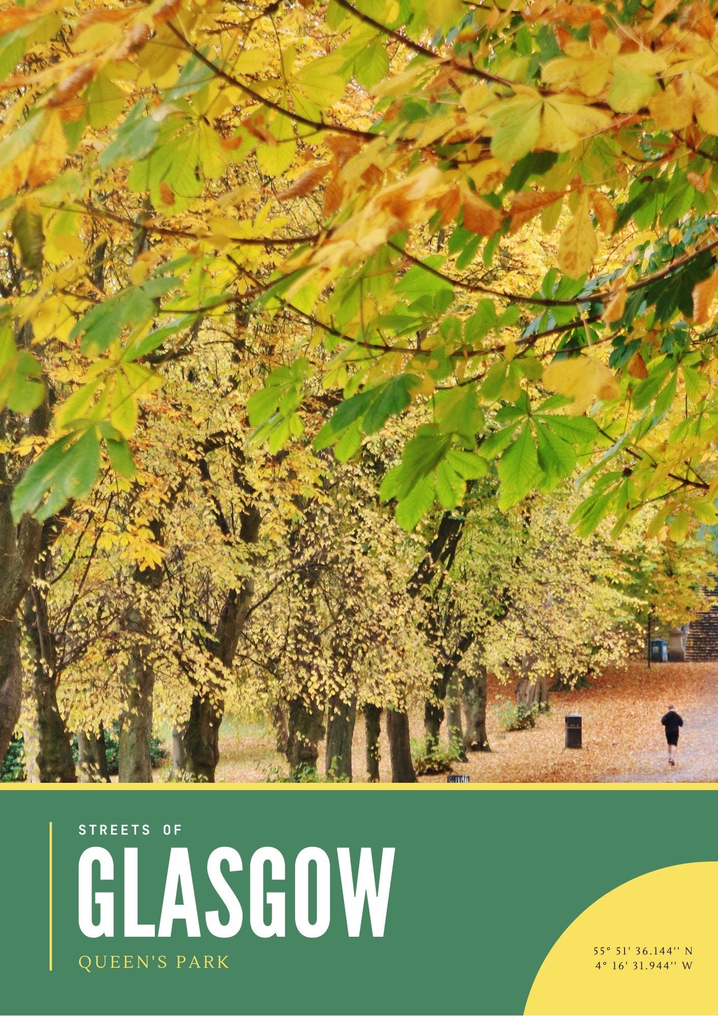 Queens Park Photography Print, Glasgow Queens Park Poster, Glasgow in Autumn Fine Art Photography