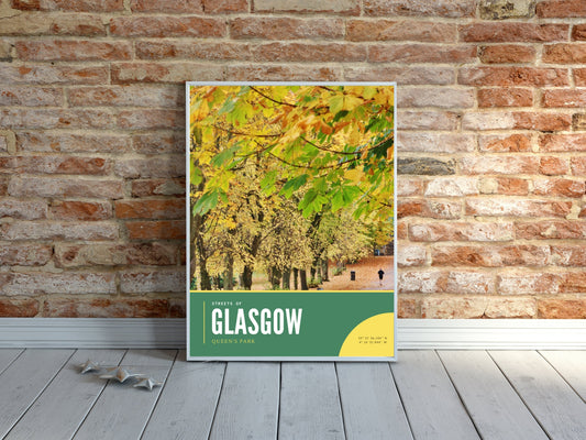 Queens Park Photography Print, Glasgow Queens Park Poster, Glasgow in Autumn Fine Art Photography