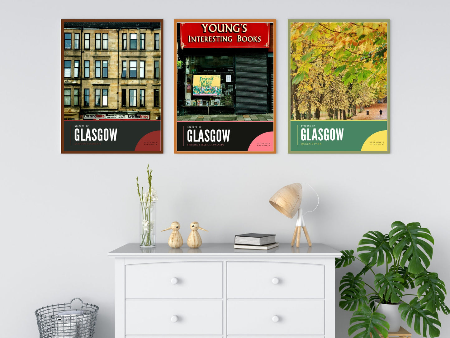 Bookshop Photography Print, Glasgow Shawlands Poster, Shawlands Gift Photography Print