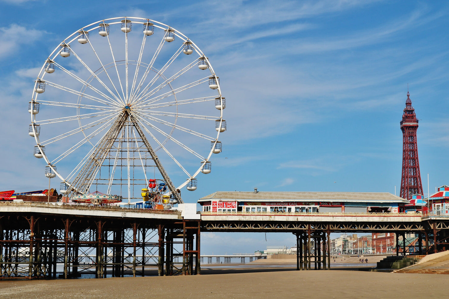 Blackpool Poster Blackpool Tower Central Pier Photography Wall Art