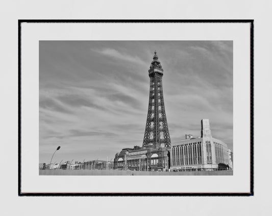 Blackpool Tower Black And White Poster Photography Print