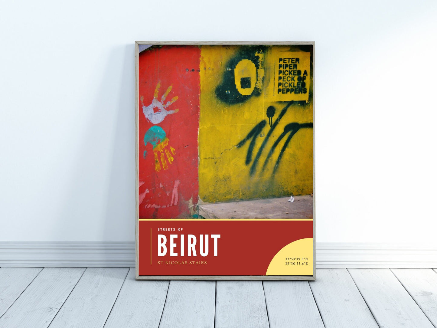 Beirut Street Art Photography Poster