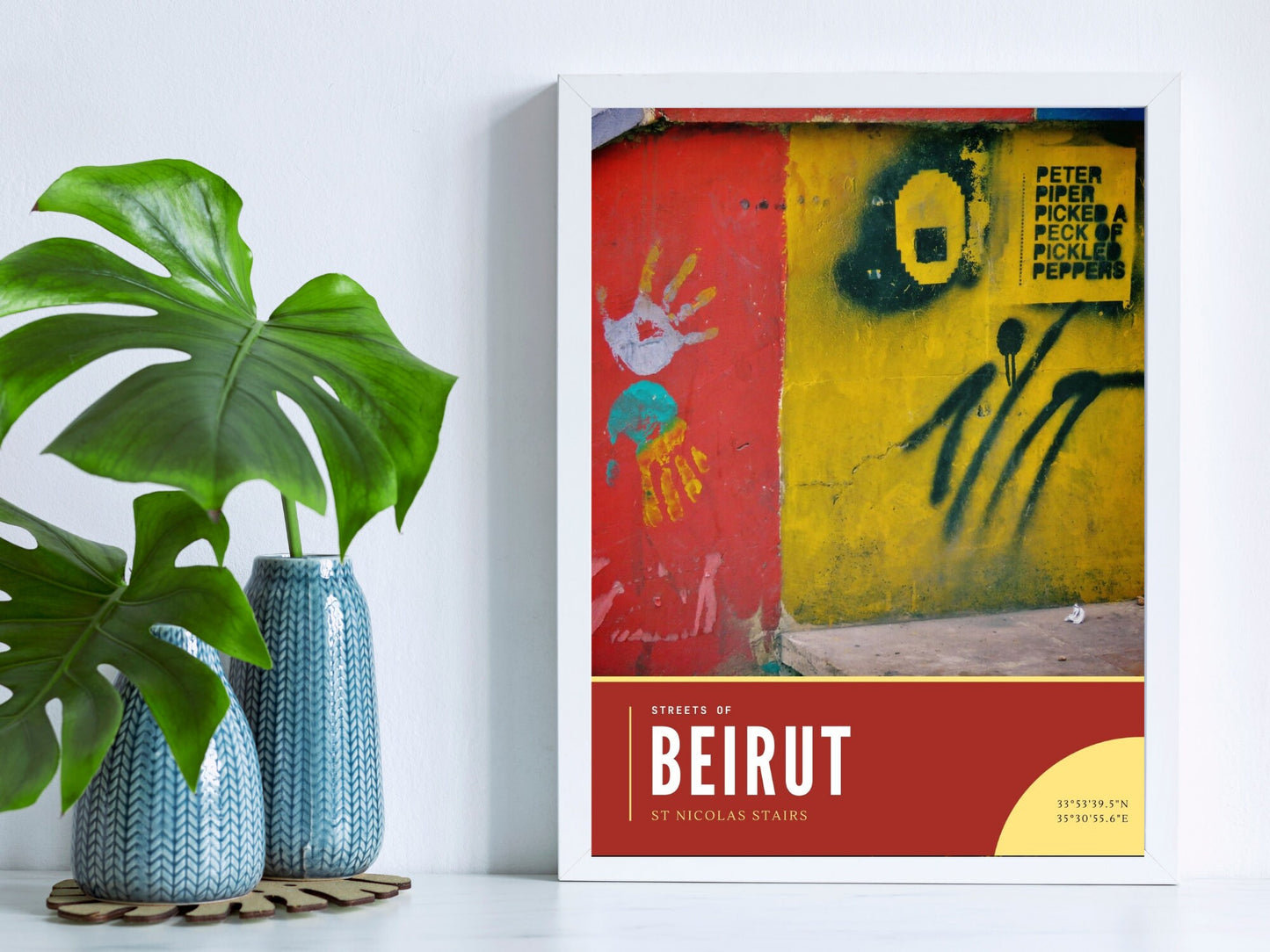 Beirut Street Art Photography Poster