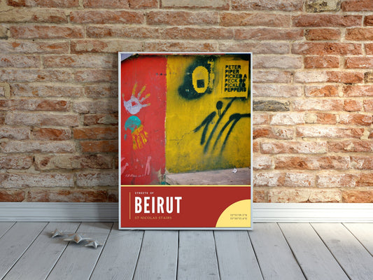 Beirut Street Art Photography Poster