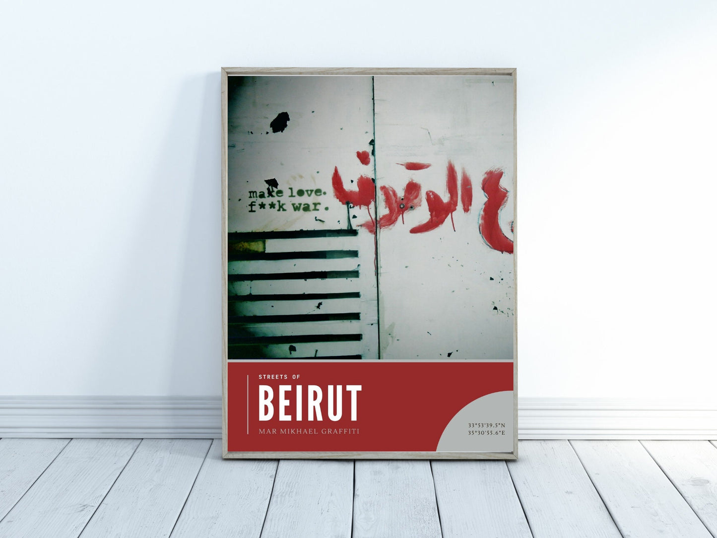 Beirut Anti War Graffiti Photography Art