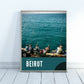 Beirut Corniche Photography Gift, Fisherman at Mediterranean Sea Lebanon