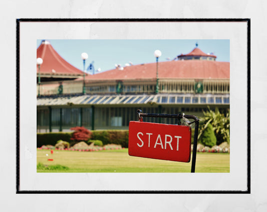 Rothesay Poster Isle Of Bute Winter Gardens Golf Putting Green Photography Print