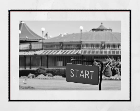 Rothesay Poster Isle Of Bute Winter Gardens Golf Putting Green Black And White Photography Print