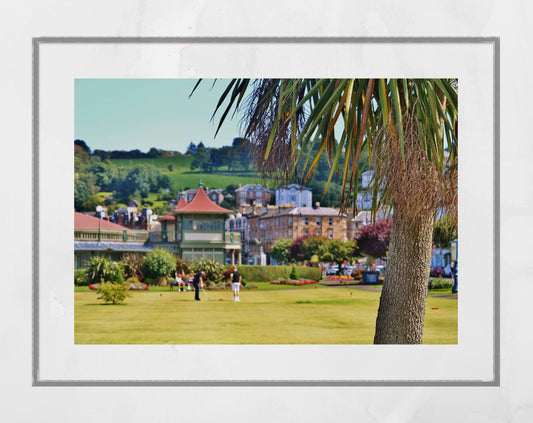 Rothesay Poster Isle Of Bute Golf Putting Green Palm Tree Photography Print