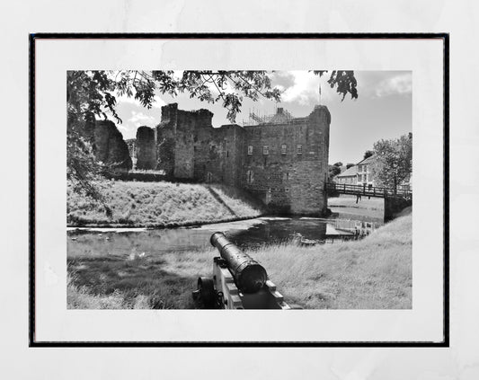 Rothesay Castle Poster Scotland Black And White Photography Print