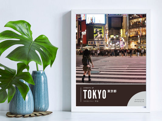 Shibuya Scramble Photography Print - Streets of Tokyo Poster