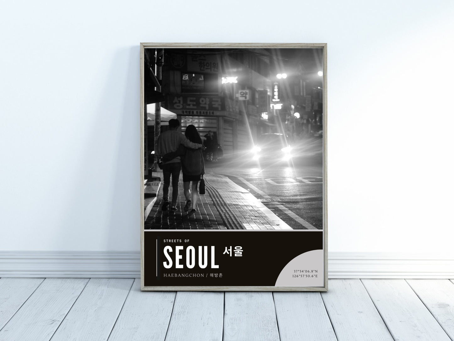 Streets of Seoul Korea Photography Series, Haebangchon at night