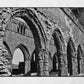 Dumfries Scotland Poster Sweetheart Abbey Black And White Photography Print