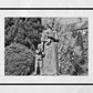 Dumfries Scotland Poster Robert Burns Jean Armour Statue Black And White Photography Print