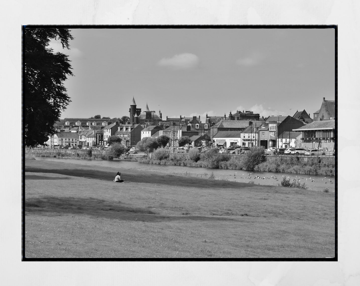 Dumfries Scotland Black And White Photography Print